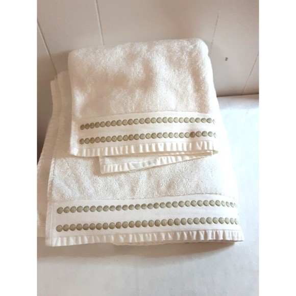 Pottery Barn Bath Pottery Barn Cotton Hemstitch Guest Towels Set Of